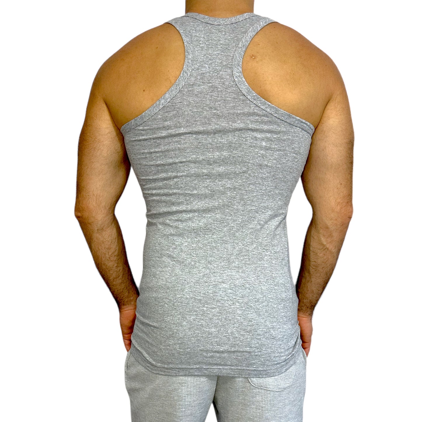 Herrenhemd ärmellos in grau Farbe Sport