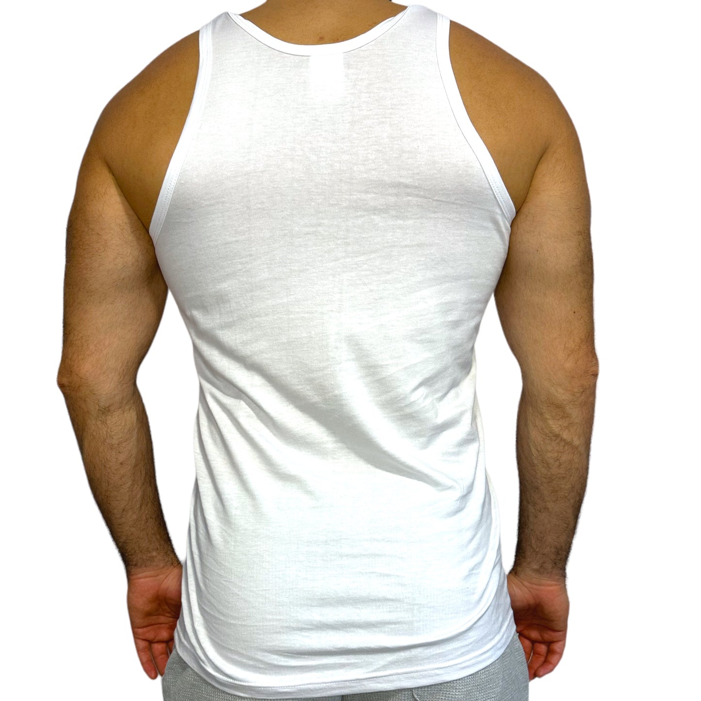 Herren-Unterhemd ohne Ärmel in Weiß